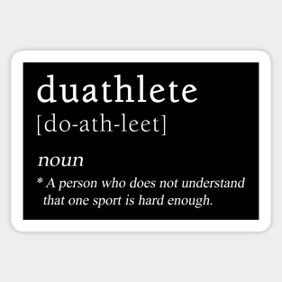 Duathtlete Definition | Duathlon Sport Sticker